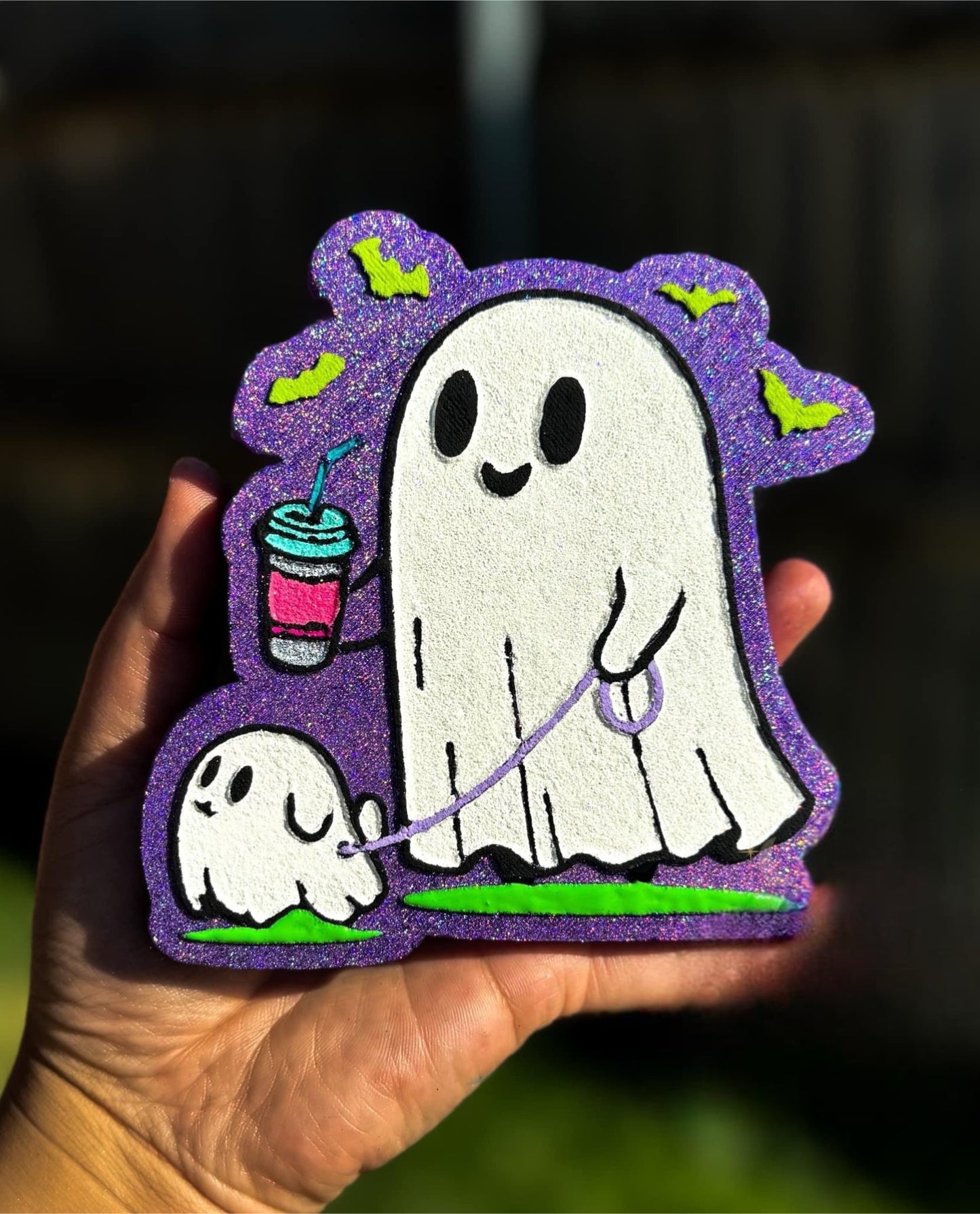 Ghost with puppy & tea freshie